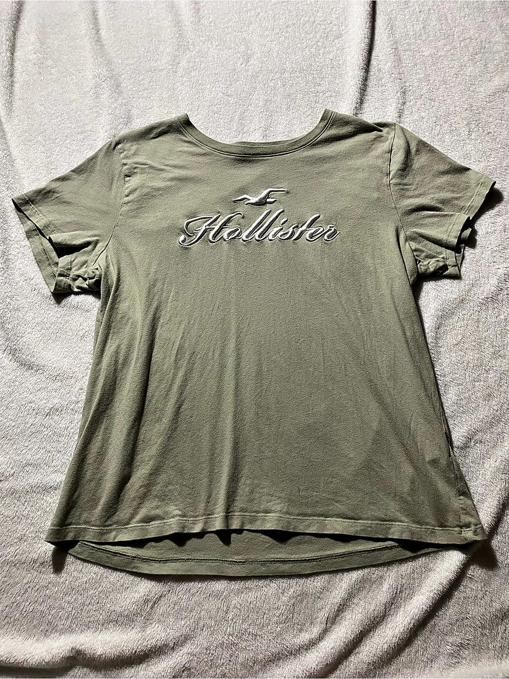 Hollister Olive Short Sleeve Tee Size XL